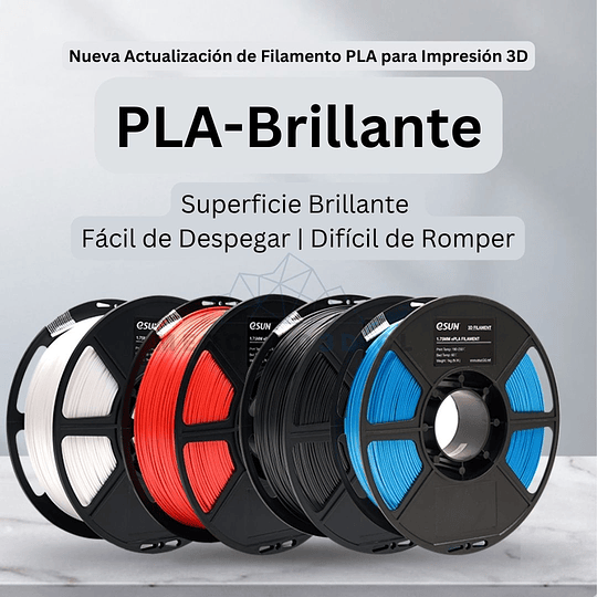 Filamento PLA Gloss Brillante Azul 1kg Esun | Filamentos