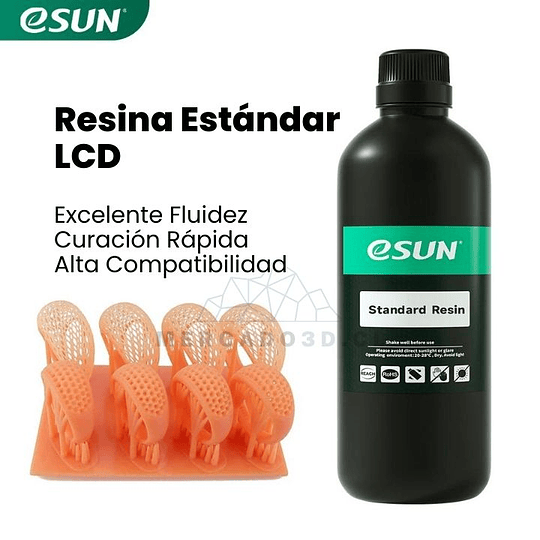 RESINA BLANCA PARA IMPRESORAS 3D 500g ESUN | RESINA