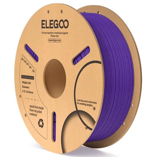 Filamento PLA Morado 1kg Elegoo | Filamentos