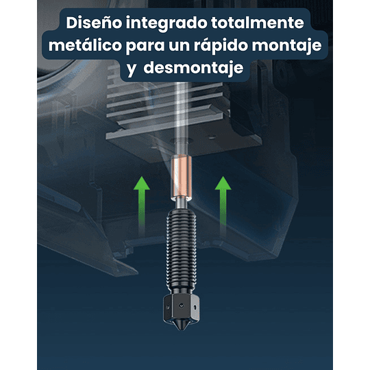 Boquilla Alto Flujo de Titanio K1C/Ender 3 V3 / V3 Plus Creality | Repuestos 3D