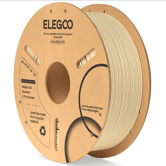 Filamento PLA Beige 1kg Elegoo | Filamentos