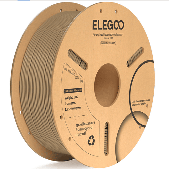 Filamento PLA+ Madera 1kg Elegoo | Filamentos