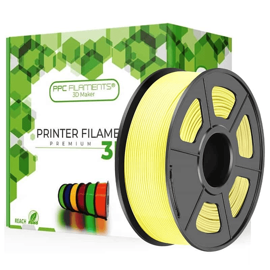 Filamento PLA+ Amarillo Limón 1kg Ppc Filaments | Filamentos