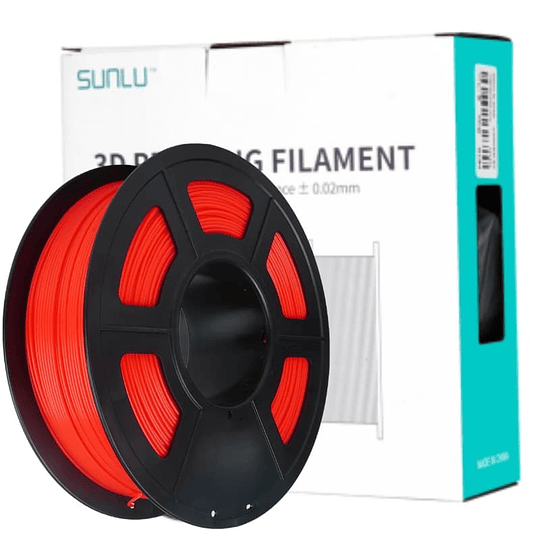 Filamento PLA+ Rojo Cherry 1kg Sunlu | Filamentos