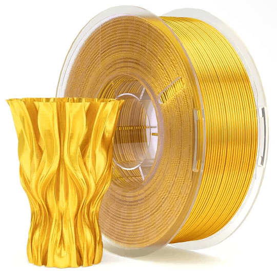 Filamento PLA Silk o Seda Oro o Dorado 1kg Elegoo | Filamentos