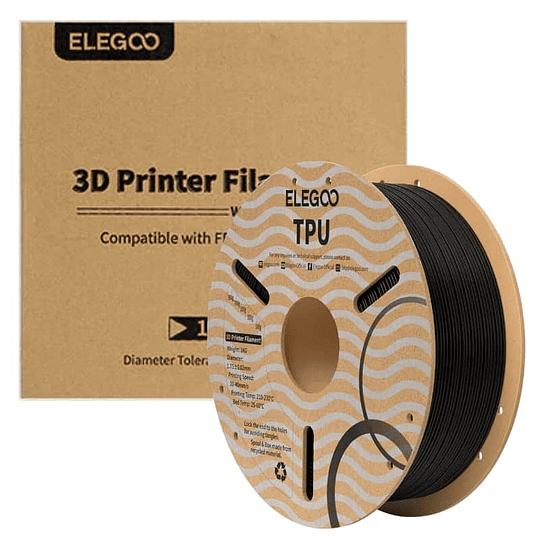 Filamento TPU 1kg Negro Elegoo | Filamentos