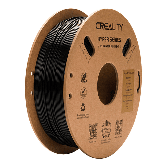 Filamento PETG Hyper Alta Velocidad Negro 1kg Creality | Filamentos