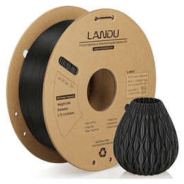 Filamento PLA Negro 1kg Landu | Filamentos