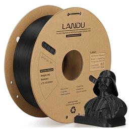 Filamento PLA+ Negro 1kg Landu | Filamentos