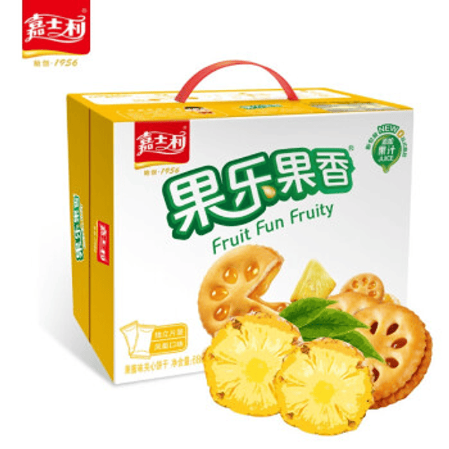果樂果香夾心餅 ( 680克 約40小包 ) - 嘉士利