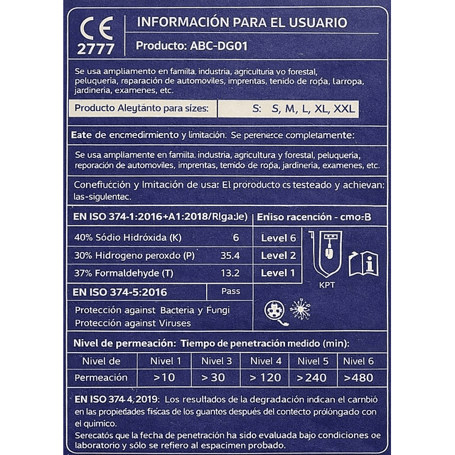 Guante de Nitrilo 50u - Gloves