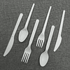 Cubiertos desechables de PLA de 6 pulgadas x 50u