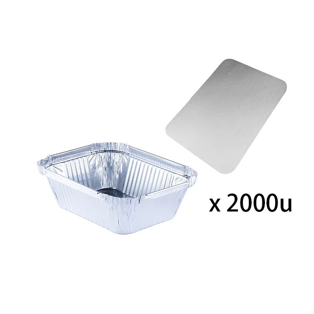 Envases de Aluminio C5 con Tapa de Cartón (Pack 2000 Unidades)