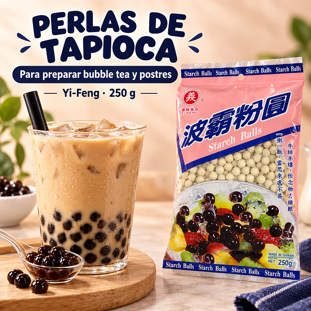 Perlas de Tapioca Grandes 250 g - Yi Feng