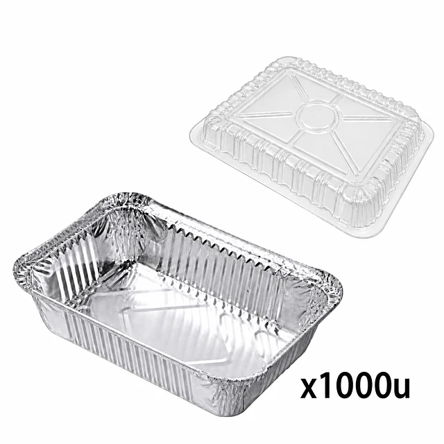 Envases de Aluminio Tapa Plastico C18 x 1000u  