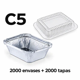 膠蓋鋁餐盒 C5 x 2000個