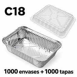 膠蓋鋁餐盒 C18 x 1000個