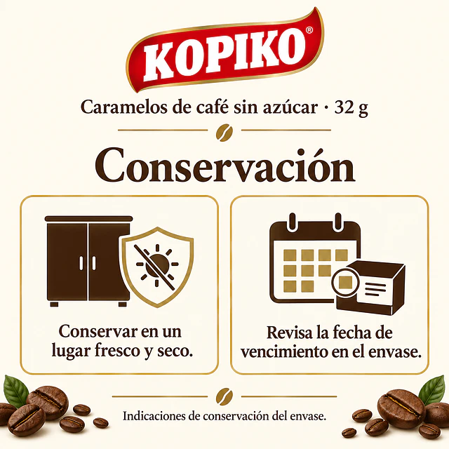 Caramelos Café Kopiko Sin Azúcar 32g