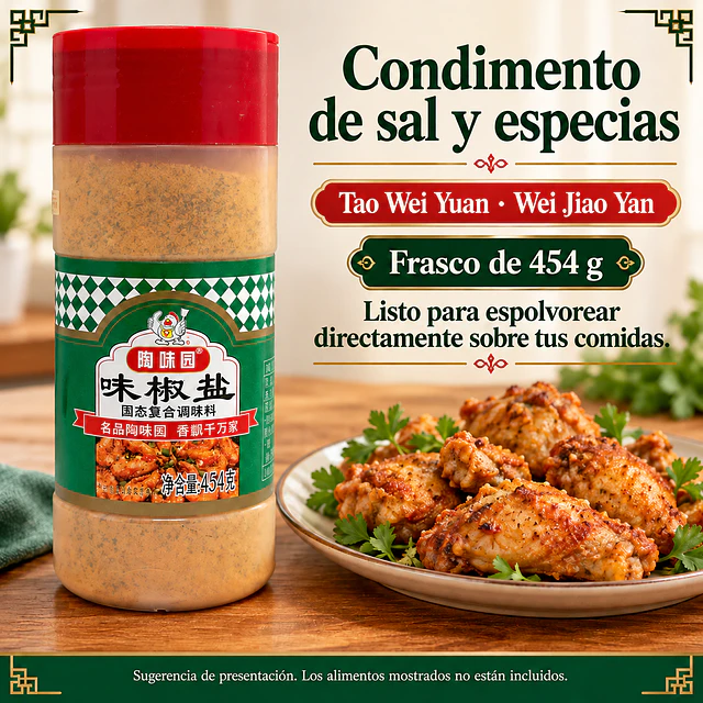 Sal con Pimienta Condimentada 454 g 