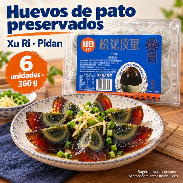 Huevos de Pato Preservados Pidan 360g