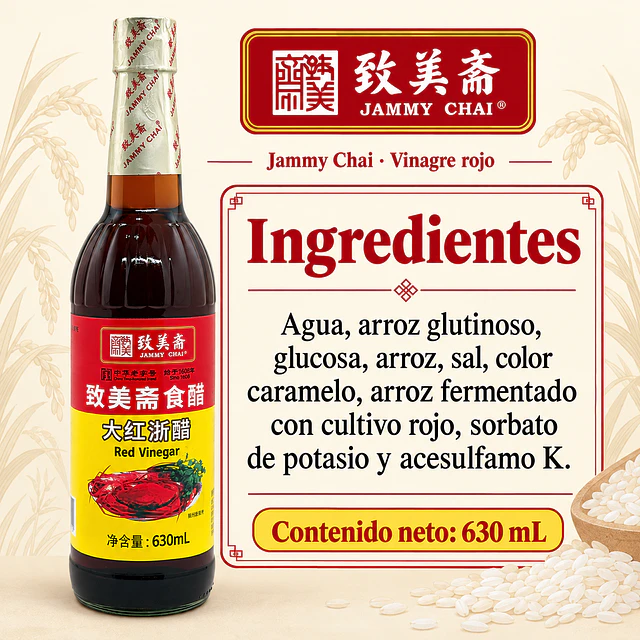 Vinagre de arroz rojo 630ml