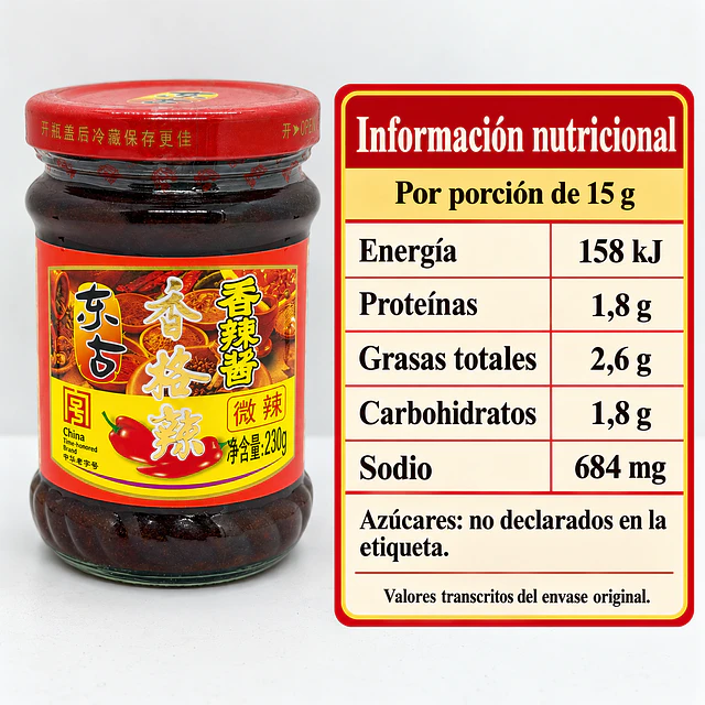 Salsa Picante Xiang Ge La 230 g - Dung Gu