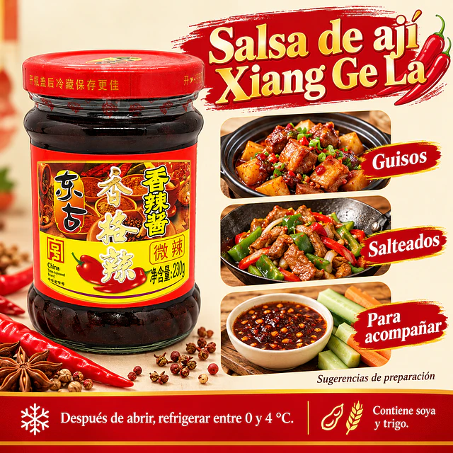 Salsa Picante Xiang Ge La 230 g - Dung Gu