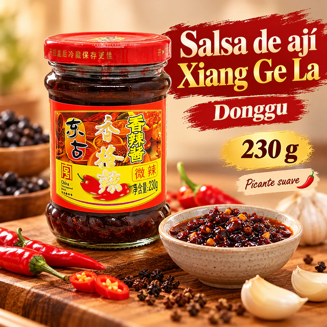 Salsa Picante Xiang Ge La 230 g - Dung Gu