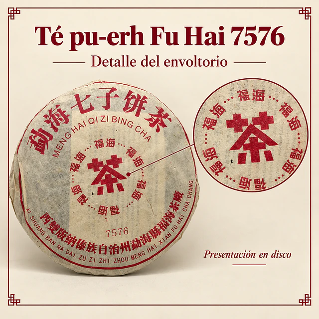 Té Pu-erh Maduro en Disco 7576 357g