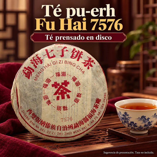 Té Pu-erh Maduro en Disco 7576 357g
