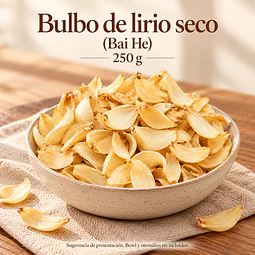 Bulbo de Lirio Seco Bai He 250 g