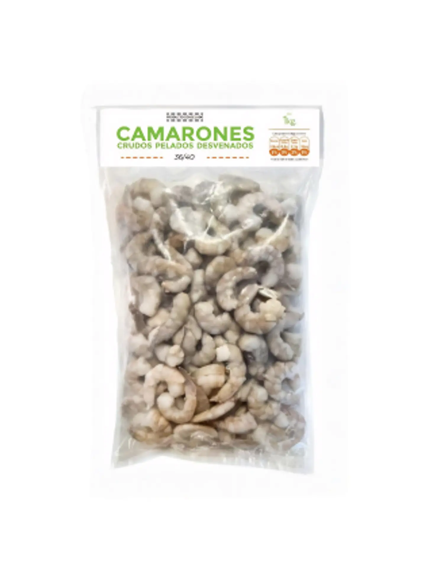 Camarón crudo 36/40 1