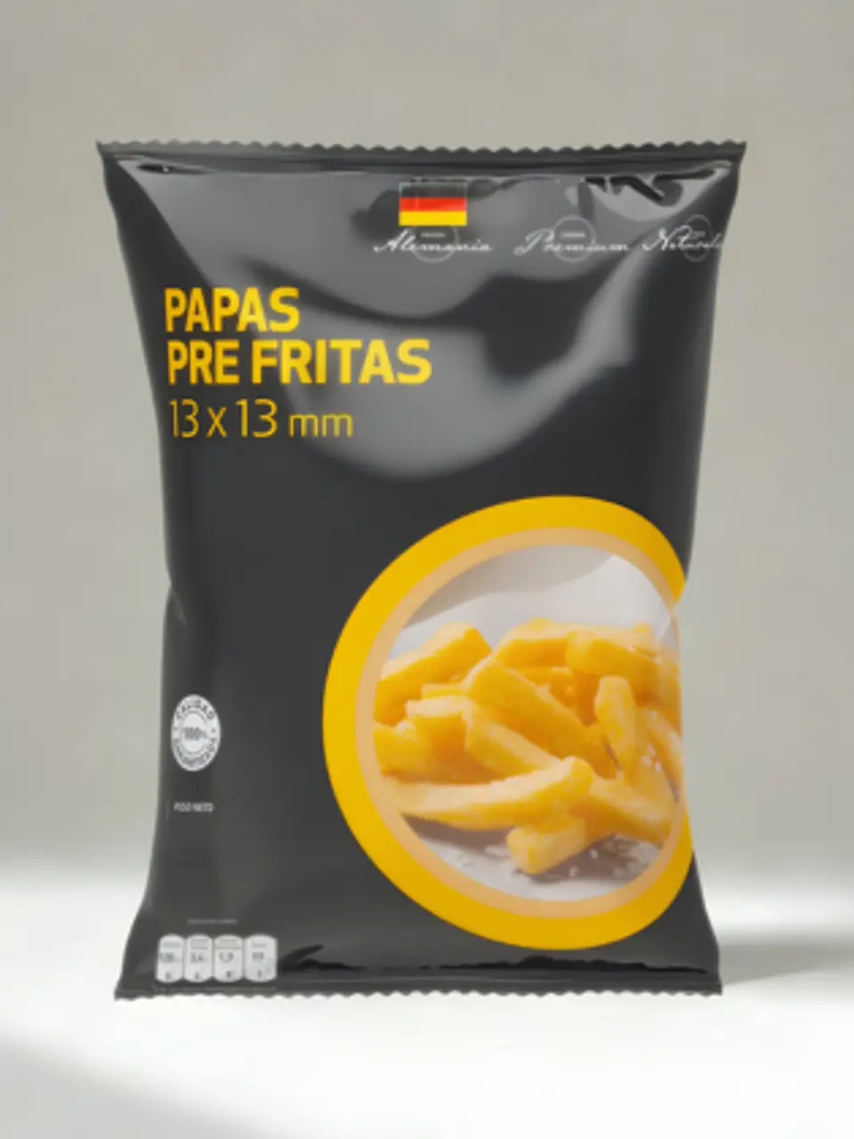 Papas prefritas 13x13 mm 1
