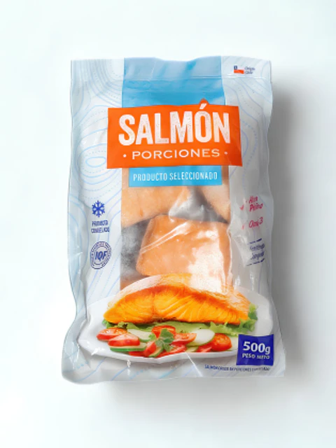 Salmón porciones con piel