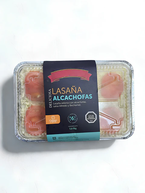 Lasaña alcachofas