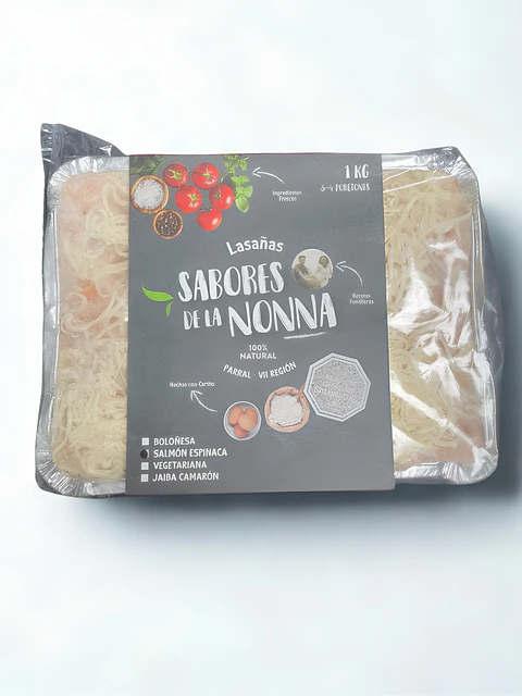 Lasaña salmón espinaca