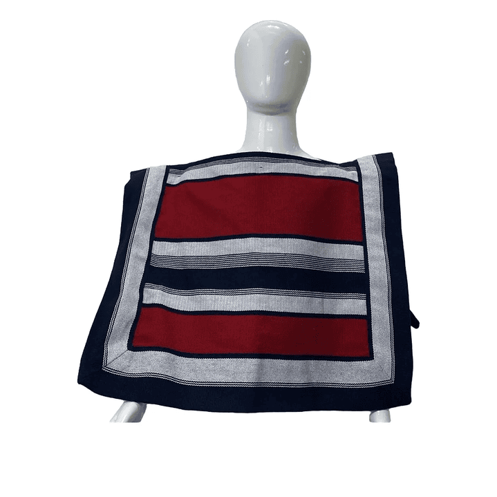 Manta Poncho De Huaso Cueca Adulto- Juvenil 8