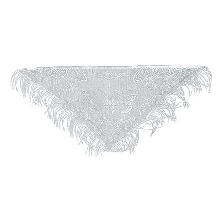 Pack 3 Puntilla Chal Traje Tipico Chilote Niña Talla Grande 4