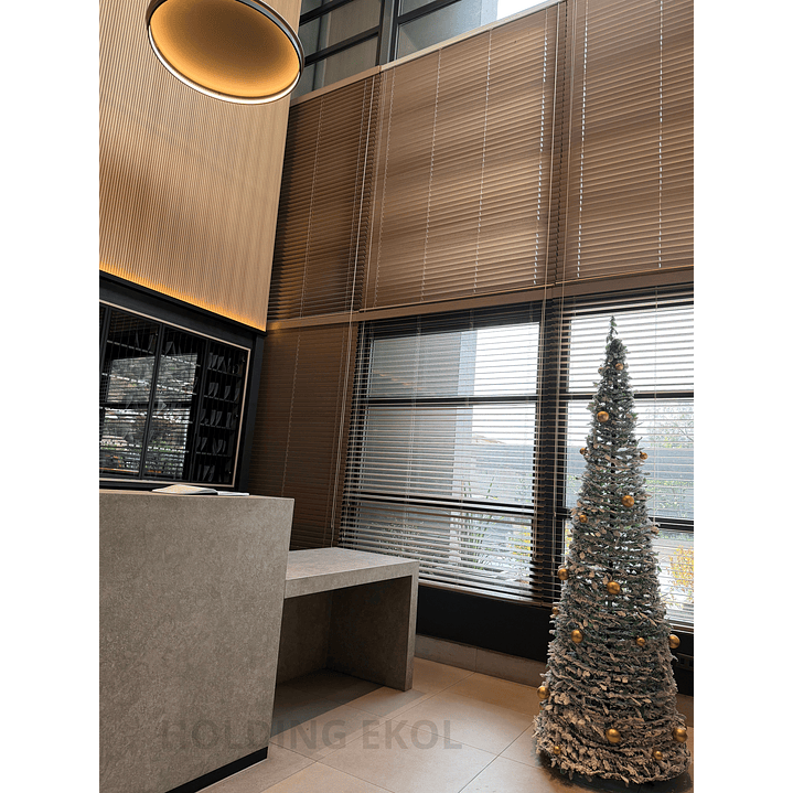 🎄 Árbol De Pascua Ekol Premium 2.10 M | Pino De Navidad Nevado Plegable Con Adornos Dorados ✨ 2