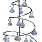 Árbol Navidad Led 27 Cm Metal Tradicional Con Adornos - Miniatura 1