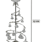 Árbol Navidad Led 27 Cm Metal Tradicional Con Adornos - Miniatura 5