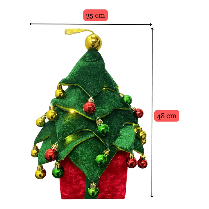 Mini Árbol De Navidad Pino Pequeño Con Base De Madera Decor 4