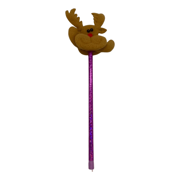 Pack 3 Lapiz De Navidad Diseños Nieve Reno Oficina Hogar 4