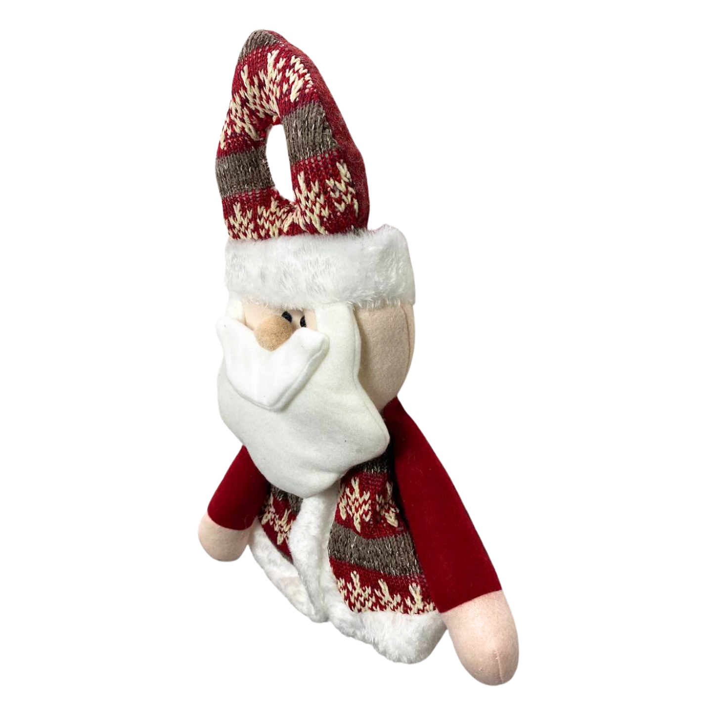 Adorno Colgante De Papel De Papá Noel Para Puerta Santa 3