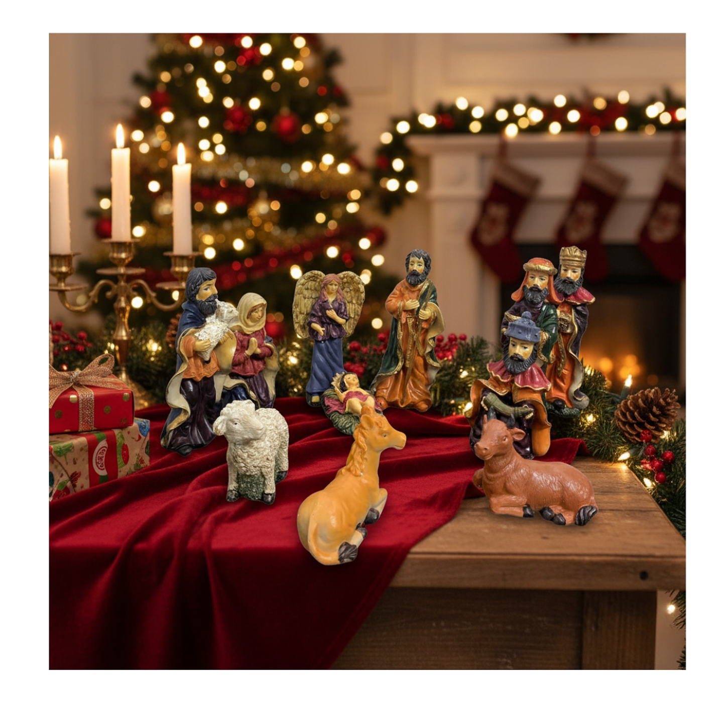 Pesebre Nacimiento Adorno De Navidad Decoración 3