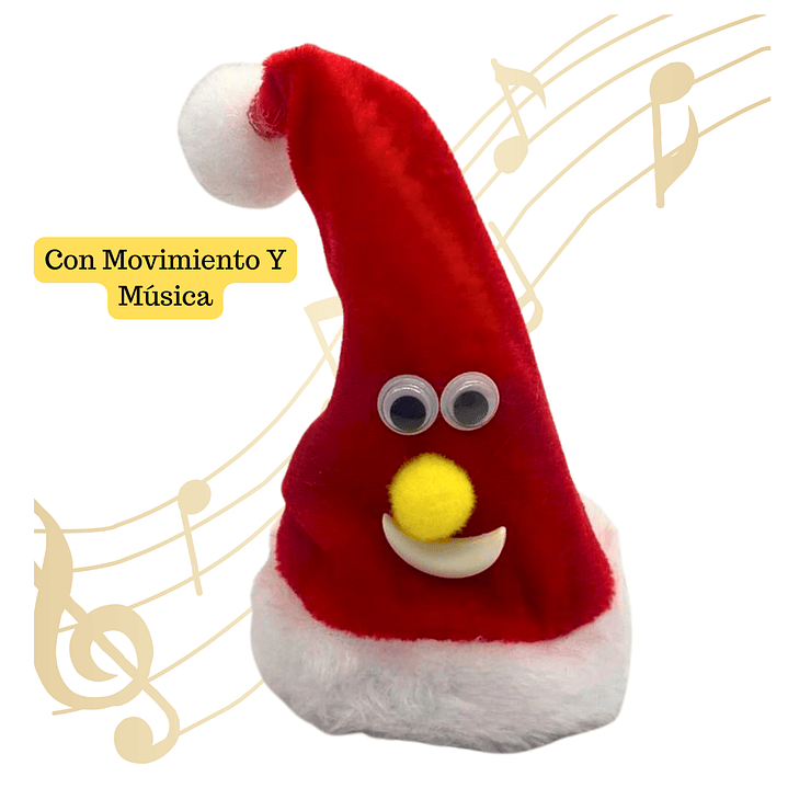 Mini Adorno Navidad Bailarín Con Movimiento Y Música 1