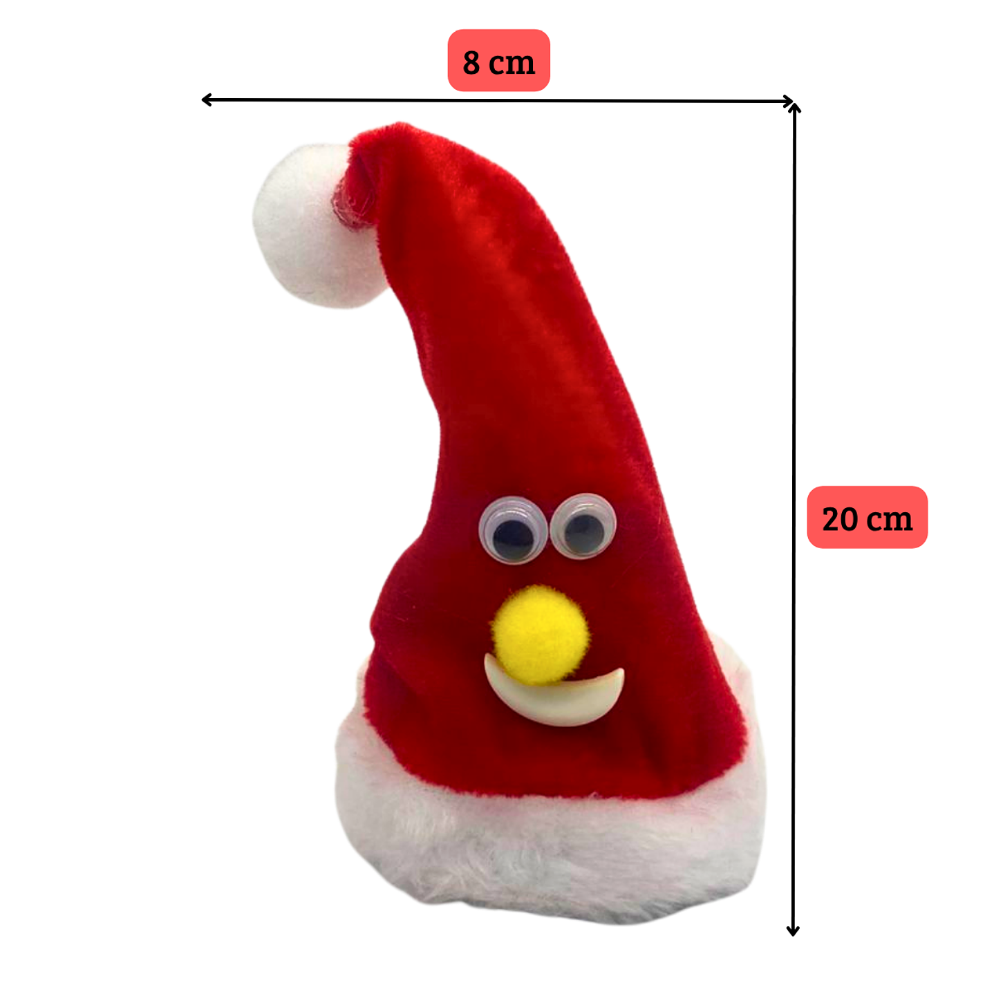 Mini Adorno Navidad Bailarín Con Movimiento Y Música 3