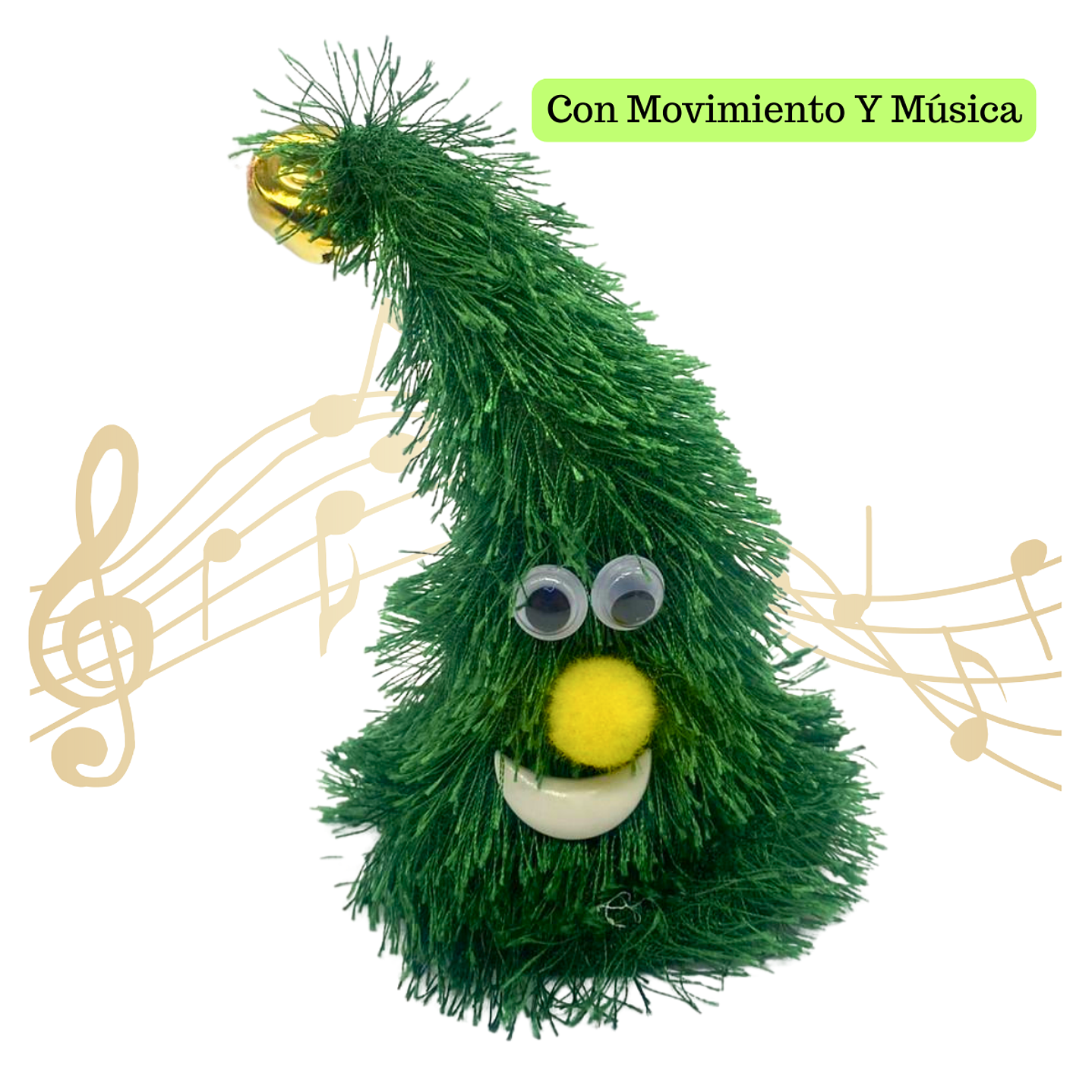 Mini Adorno Navidad Bailarín Con Movimiento Y Música 5