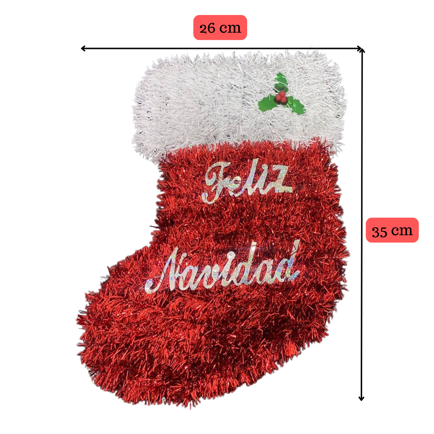 Pack 3 Colgante Botas Adorno Para Puerta De Navidad Hogar 2