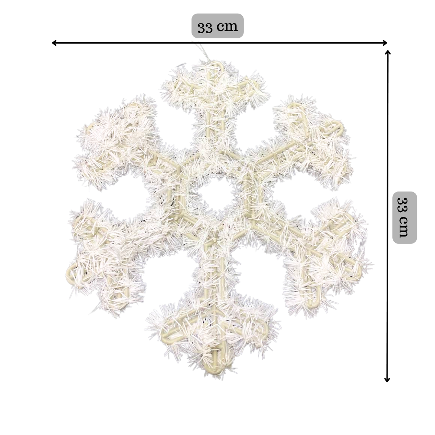 Pack 6 Colgante Copos De Nieve Adorno Para Puerta De Navidad 2